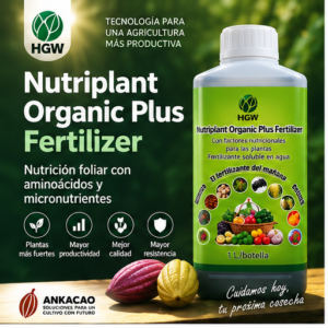 Nutriplant Organic Plus Fertilizer 1 L con aminoácidos y micronutrientes